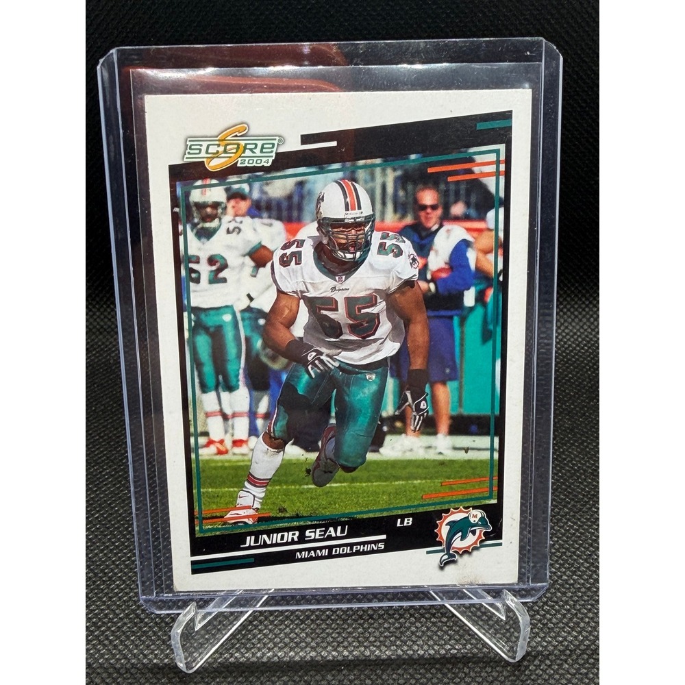 Junior Seau 2004 Score Miami Dolphins Football Trading Card #181 LB USC